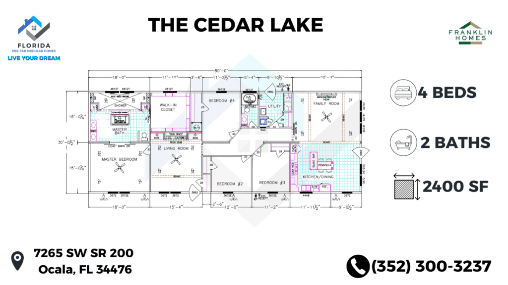 The Cedar Lake - Florida Prefab Modular Homes